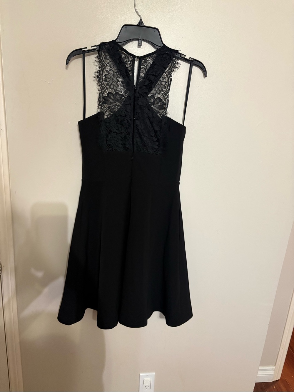 RW&CO. Black Lace-Back Dress